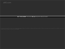 Tablet Screenshot of ak5.com